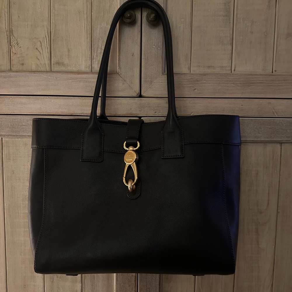 Dooney & Burke Black Leather Tote Bag
